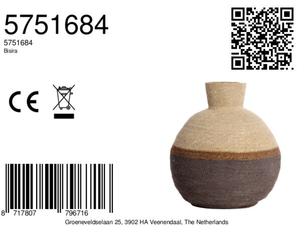 light&livingmandbisiranaturelmetbruinzeegras–ø32x37,5cm-8a