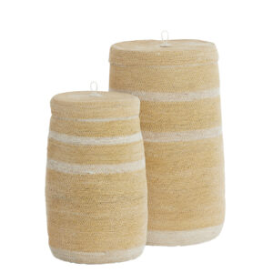 light&livingmandensetbellagiozeegrascrèmeenwit–ø26x45+ø33x52cm-247