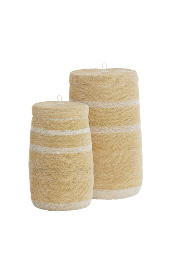 light&livingmandensetbellagiozeegrascrèmeenwit–ø26x45+ø33x52cm-247