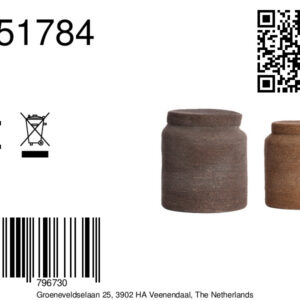 light&livingmandensetbetaniadonkerbruinzeegras–ø25x32,5+ø33x38cm-8a