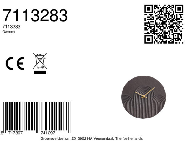 light&livingminiklokgwennabruin–ø15cm-8a