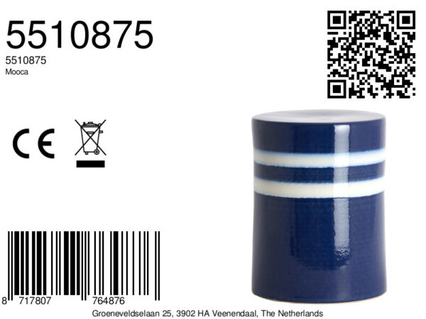 light&livingmoocabijzettafelkeramiekdonkerblauw-wit–ø33x44cm-8a