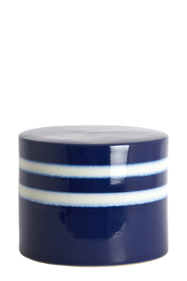 light&livingmoocabijzettafelkeramiekdonkerblauw-wit–ø42x34cm-743