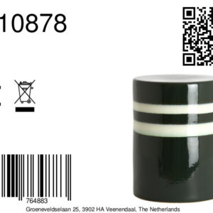 light&livingmoocabijzettafelkeramiekdonkergroen-wit–ø33x44cm-8a