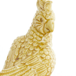 light&livingornamentbirdkeramiekokergeel–22,5x14x39cm-1