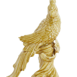 light&livingornamentbirdkeramiekokergeel–22,5x14x39cm-1