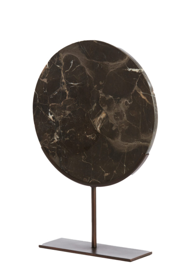 light&livingornamentmorenovansteendonkerbruinmarmer-35x10x51,5cm-1
