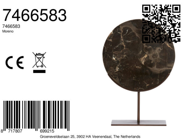 light&livingornamentmorenovansteendonkerbruinmarmer-35x10x51,5cm-8a