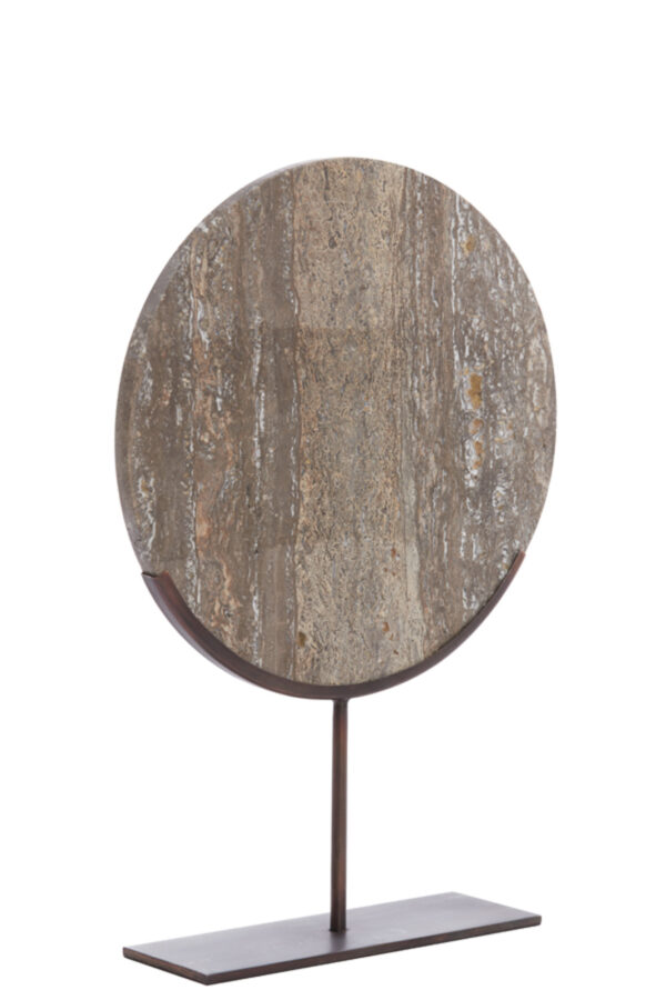 light&livingornamentmorenovansteendonkerbruintravertin-35x10x51,5cm-056