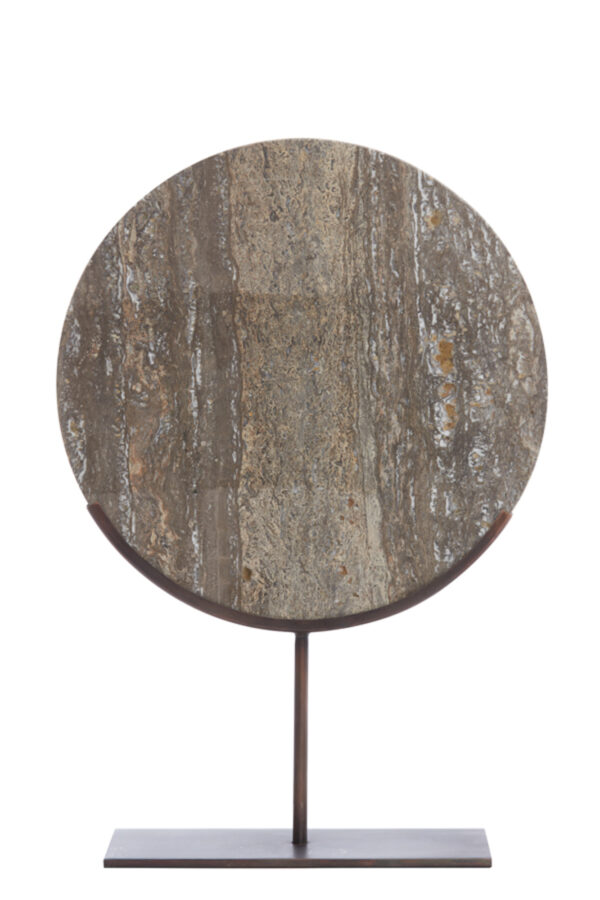 light&livingornamentmorenovansteendonkerbruintravertin-35x10x51,5cm-1