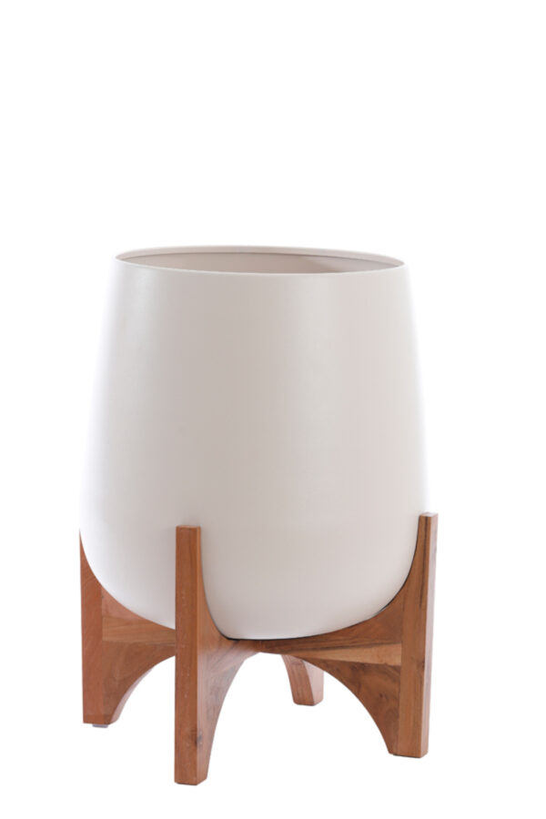 light&livingpotkarunaopvoethoutmetmatcrème–ø44x53cm-346