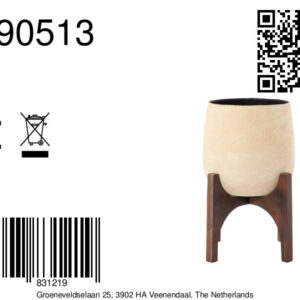 light&livingpotkarunaopvoetinbeigepapier-maché–ø36x50cm-8a