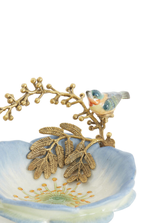 light&livingschaalbirdkeramieklichtblauwbrons–26,5x20x14cm-1