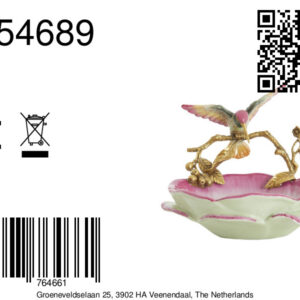 light&livingschaalbirdkeramiekoranjedonkerrozebrons–26,5x20x14cm-8a