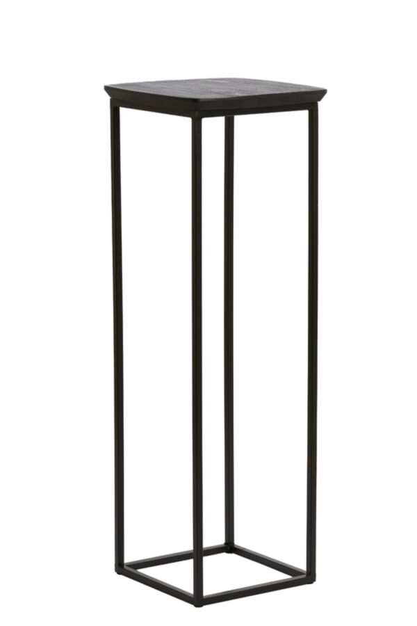light&livingsetvan2zuilenquenzainacaciahoutmetzwartmetaal–30x30x80+35x35x100cm-1