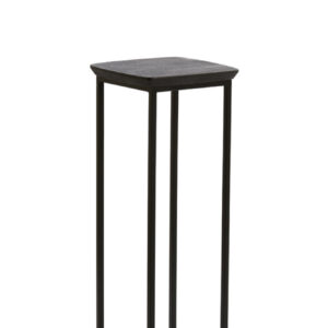 light&livingsetvan2zuilenquenzainacaciahoutmetzwartmetaal–30x30x80+35x35x100cm-1