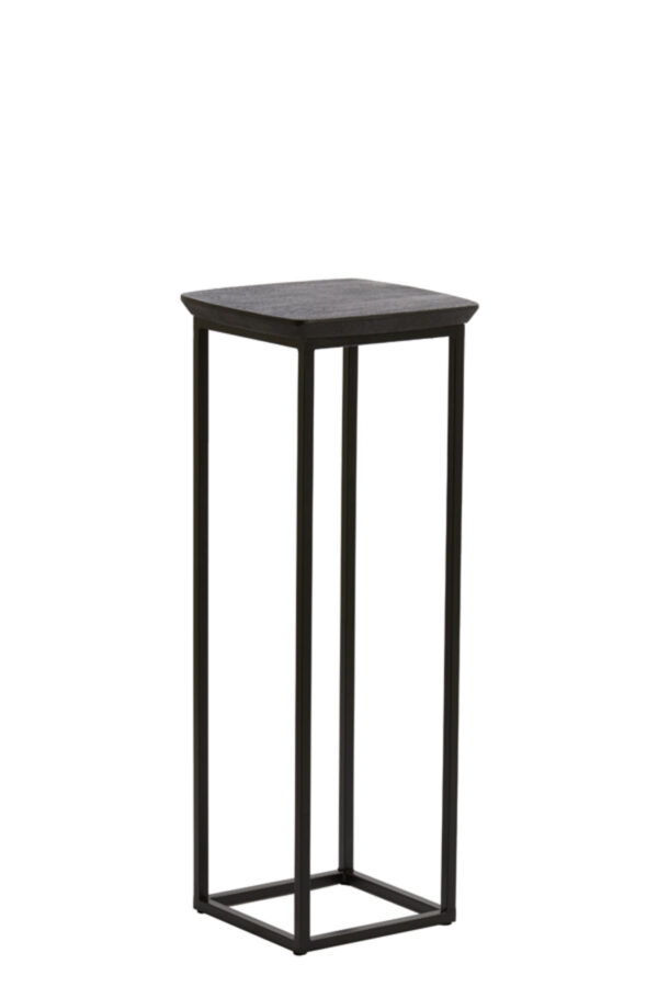 light&livingsetvan2zuilenquenzainacaciahoutmetzwartmetaal–30x30x80+35x35x100cm-1