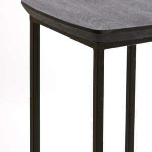 light&livingsetvan2zuilenquenzainacaciahoutmetzwartmetaal–30x30x80+35x35x100cm-1
