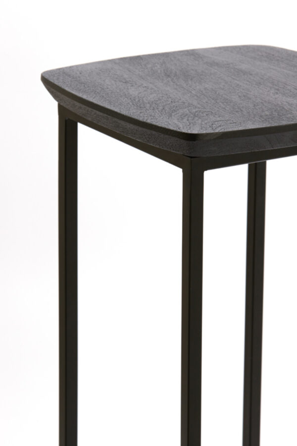 light&livingsetvan2zuilenquenzainacaciahoutmetzwartmetaal–30x30x80+35x35x100cm-1