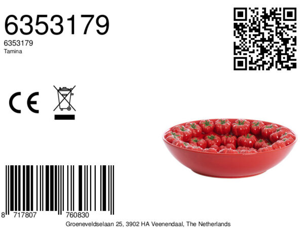 light&livingtaminakeramiekenschaalinrood–ø43x12cm-8a