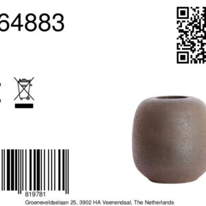 light&livingvaasastreavansteenindonkerbruin-ø40x42cm-8a