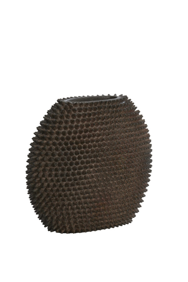 light&livingvaascaldraskunststofbruin–43x18,5x35cm-985