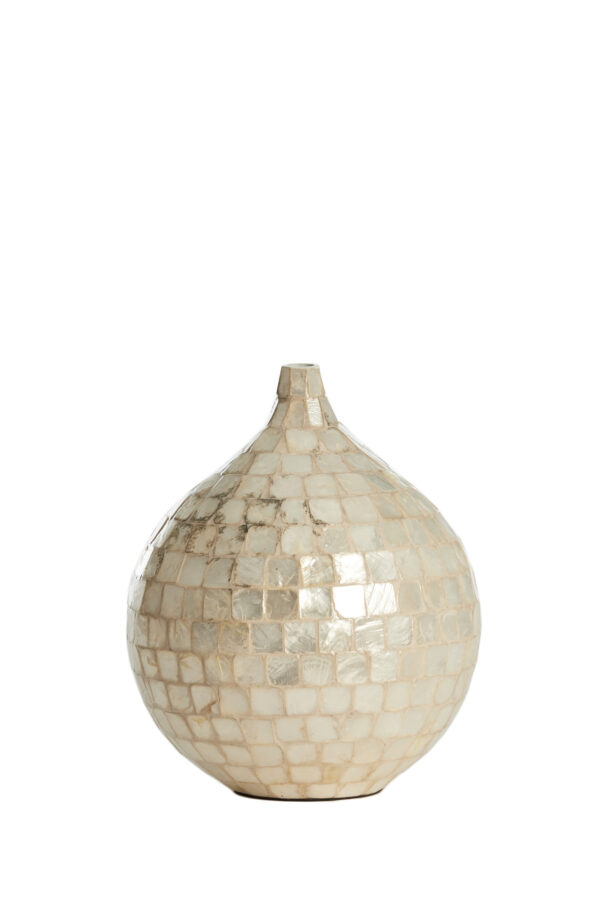 light&livingvaaselorzavanbamboecrème–ø22x25cm-1