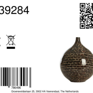 light&livingvaaselorzavanbamboedonkerbruinnaturel–ø22x25cm-8a
