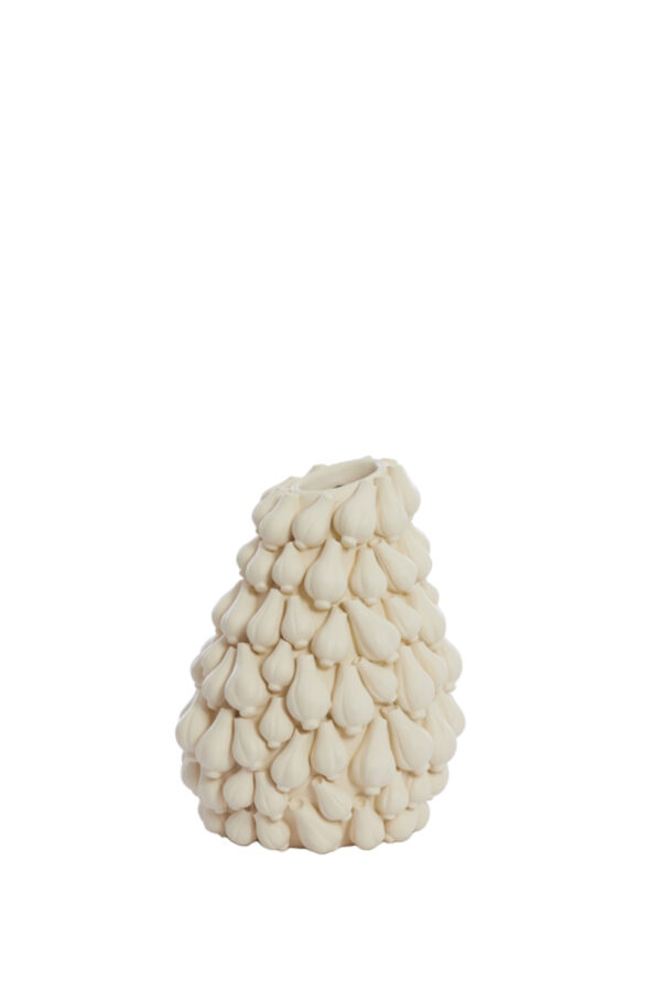 light&livingvaasgarlickunststofcrème–27x26,5x33cm-1