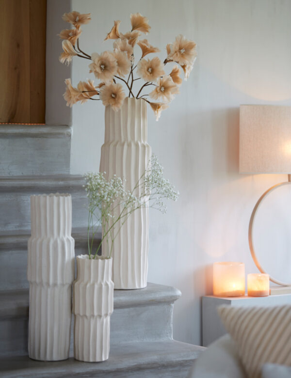 light&livingvaaslongakeramiekcrème–ø17x58cm-3e2