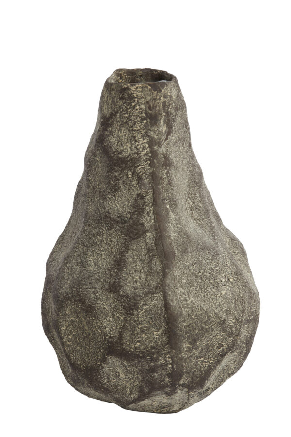 light&livingvaasmarzokumetaaldonkerbruincrème–29x27x41,5cm-1