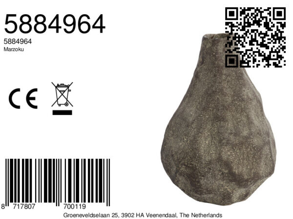 light&livingvaasmarzokumetaaldonkerbruincrème–29x27x41,5cm-8a