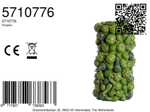 light&livingvaaspumpkiningroenglas–ø27,5x49cm-8a