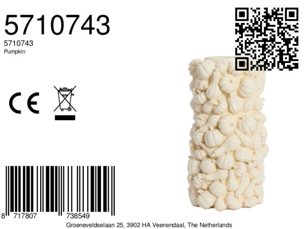 light&livingvaaspumpkininmatcrème–ø27,5x49cm-8a
