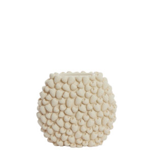 light&livingvaasraspberrykunststofcrème–32,5x18x28,5cm-1