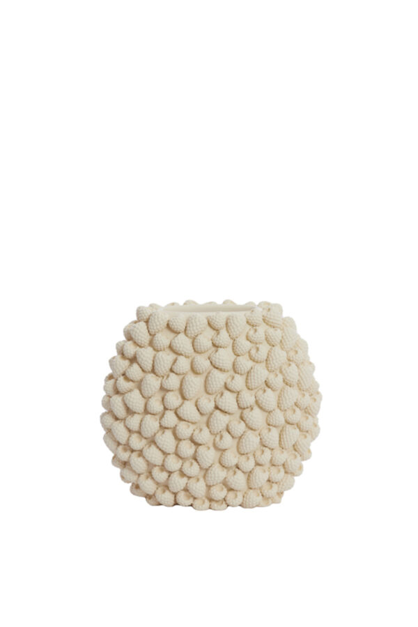 light&livingvaasraspberrykunststofcrème–32,5x18x28,5cm-1