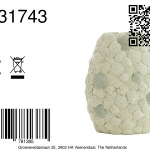 light&livingvaasshellkunststofcrèmetaupe–31,5x19,5x40cm-8a