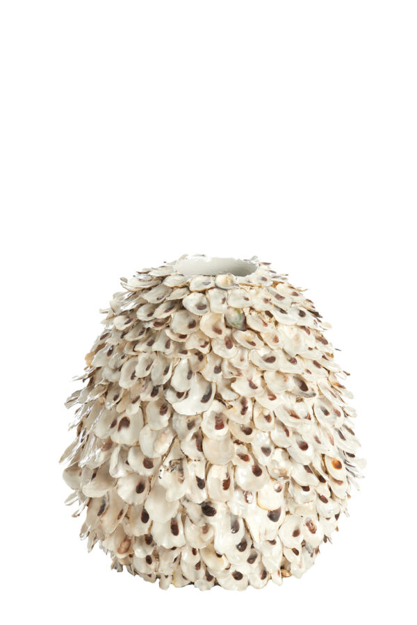 light&livingvaasubatevanbamboeschelpcrèmebruin–ø26x27cm-1