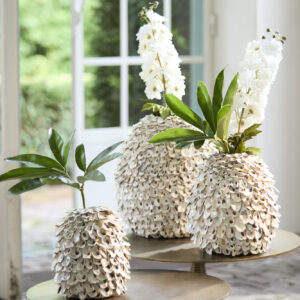 light&livingvaasubatevanbamboeschelpcrèmebruin–ø33x35cm-710