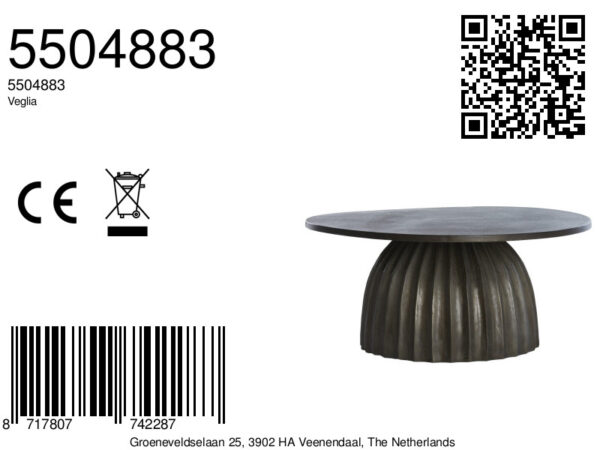light&livingvegliabijzettafelinmatdonkerbruin–ø70x33,5cm-8a