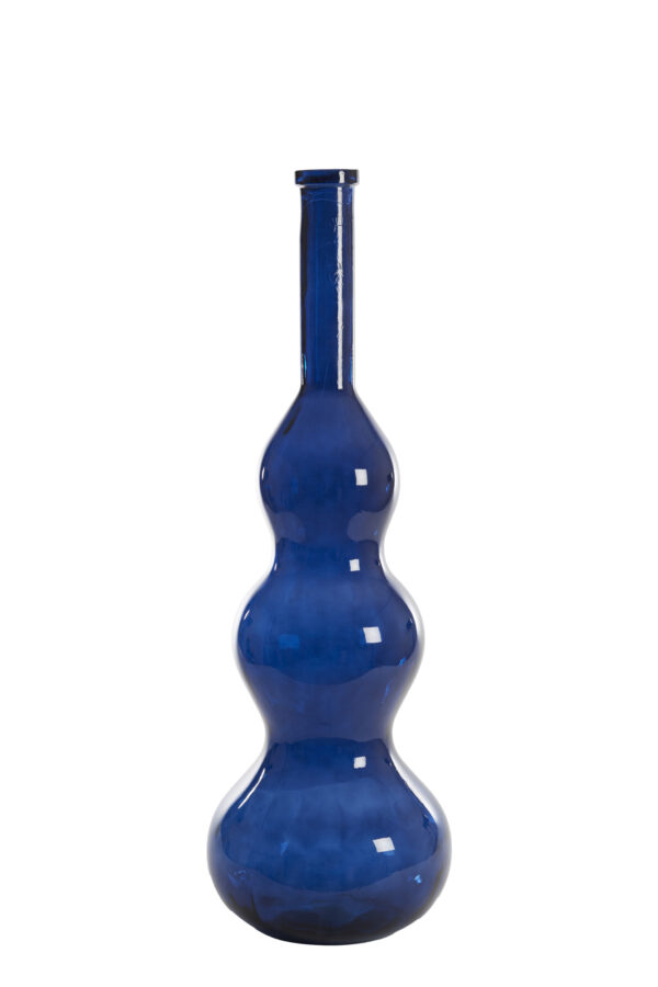 light&livingvenerioglazenvaasglansdonkerblauw–ø33x100cm-1