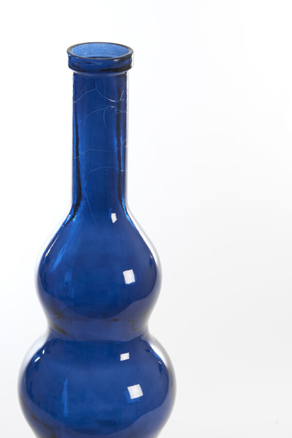 light&livingveneriovaasmetglansdonkerblauwglas–ø26,5x75cm-1