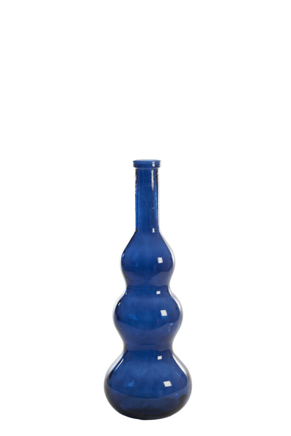 light&livingveneriovaasmetglansdonkerblauwglas–ø26,5x75cm-621