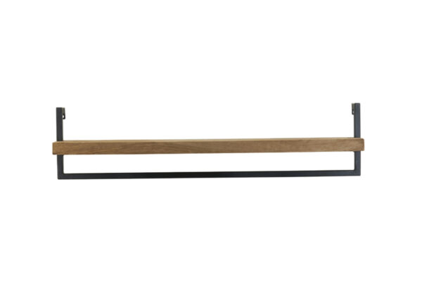 light&livingwandplankmaddisonvanmetaalhoutdonkerbruin–100x15x24cm-305