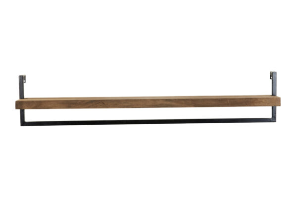 light&livingwandplankmaddisonvanmetaalhoutdonkerbruin–120x18x24cm-1