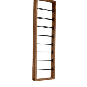 light&livingwijnreksorrentovanhoutbruinmatzwart8flessen–40x6x120cm-1