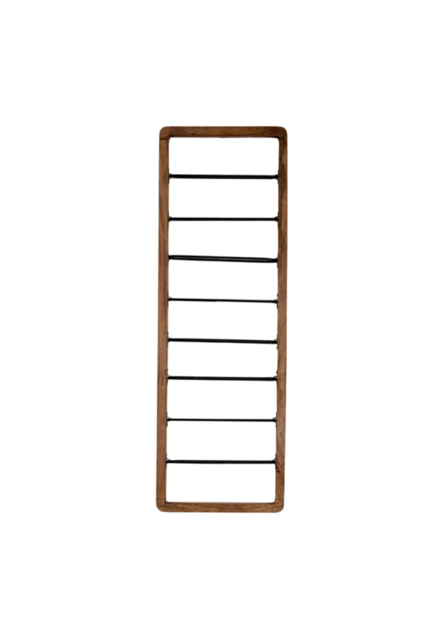 light&livingwijnreksorrentovanhoutbruinmatzwart8flessen–40x6x120cm-393