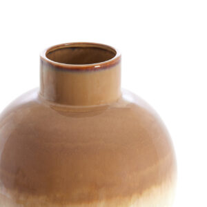 light&livingzelatakeramiekvaascrème+taupe–ø28x38cm-1