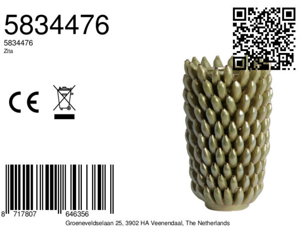 light&livingzitavaaskeramiekgroenparelmoer–ø25x45cm-8a