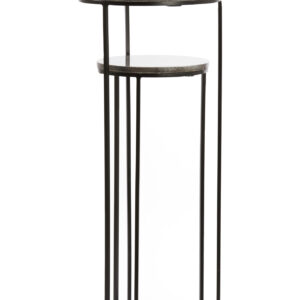 light&livingzuilensetlaicametbruinenzwartmarmer–32x32x81+41x41x101cm-058